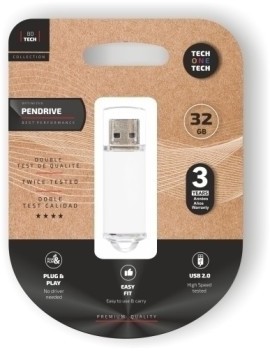 Memoria Usb 32Gb Techone Basic Blanco