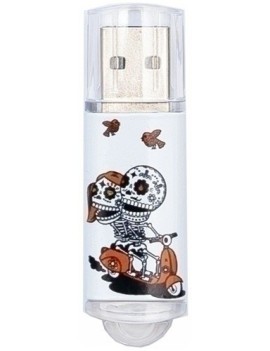 Memoria Usb 32Gb Techone Calavera Moto