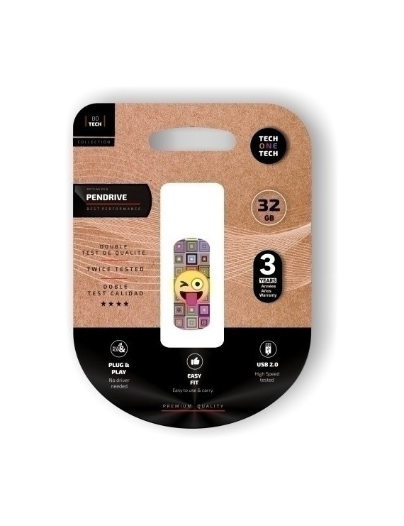 Memoria Usb 32Gb Techone Emoji Guiño