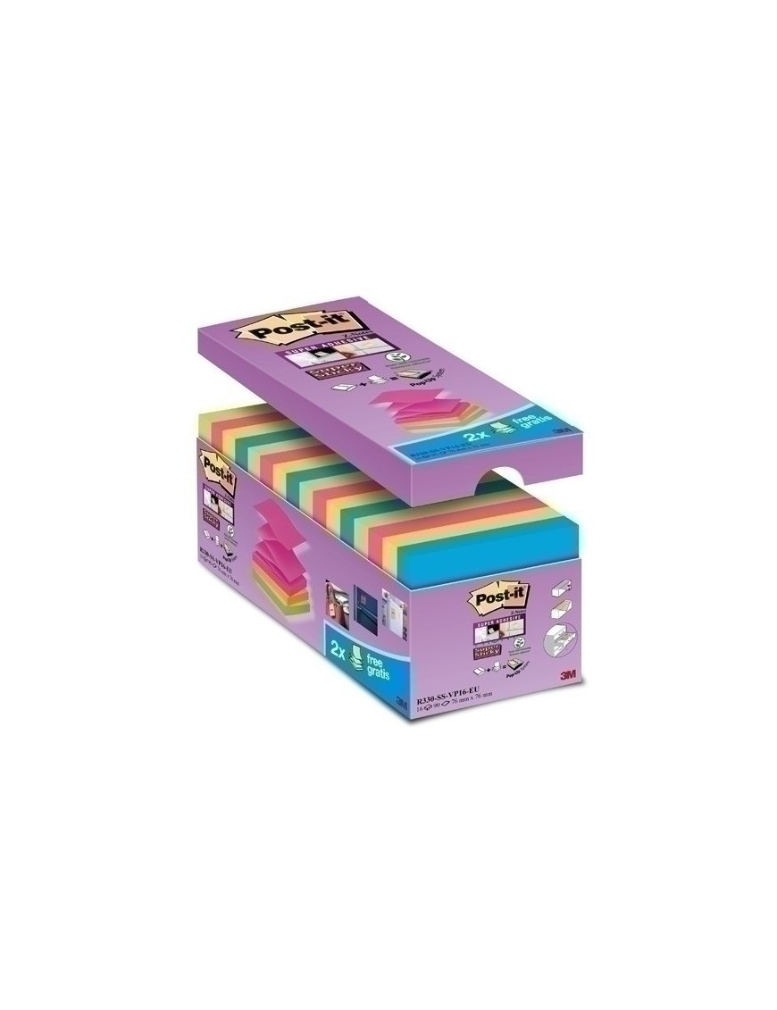 Taco Notas Post-It R 330 76X76 Z P/16