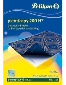 Papel Carbon Plenticopy A4 Cj.10 Azul