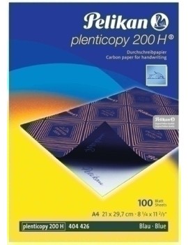 Papel Carbon Plenticopy A4 Cj.100 Azul