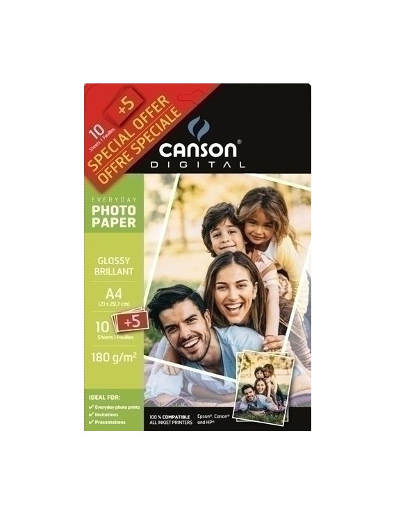 P.Inkjet Canson Foto A4 200G 15H Glos.