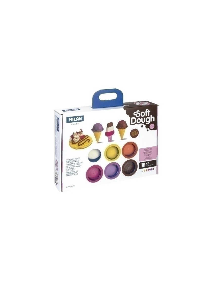 Pasta Modelar Milan Soft Dough Mal. 6Un.