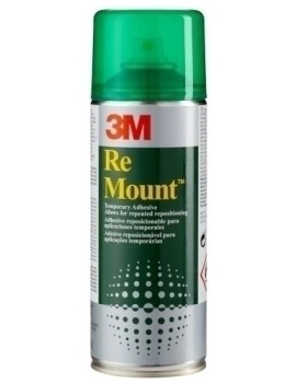 Pegamento 3M en spray adhesivo reposicionable indefinidamente. Bote 400 ml