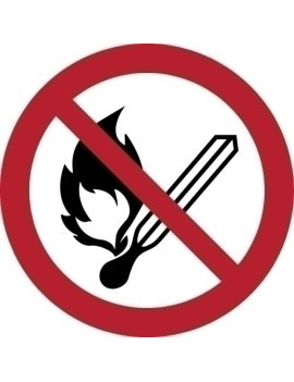 Pictograma "Prohib. Encender Fuego" B/1