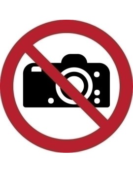 Pictograma "Prohibido Fotografias" B/1