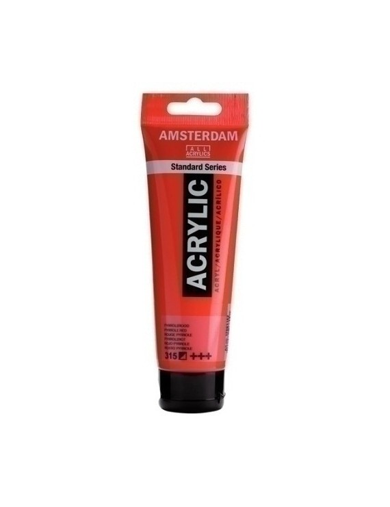 Pintura Acril.Amsterdam 120 Ml Rojo Pyrr