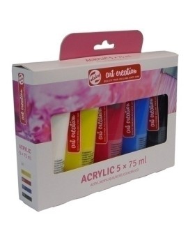 Pintura Acril.Talens 75 Ml Set 5