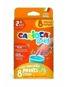 Pintura De Dedos Carioca Baby 50 Ml E/8