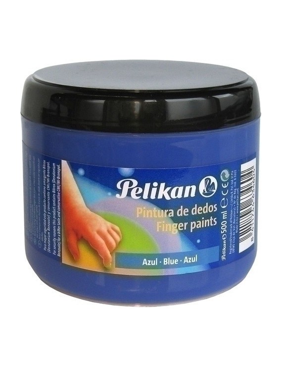 Pintura Dedos Pelikan 500 Ml Azul Celest