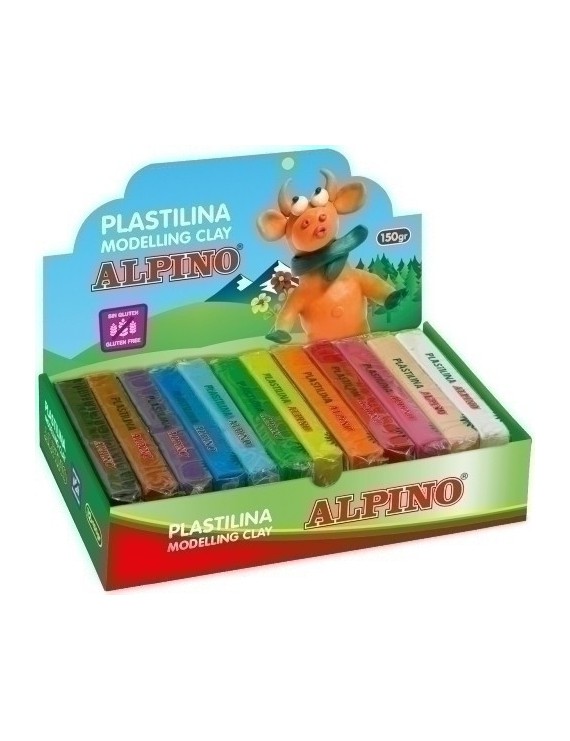 Plastilina Alpino Standard 150.Gr Caj 12