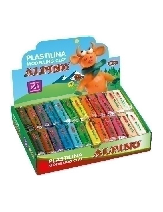 Plastilina Alpino Standard 50.Gr Caja 24