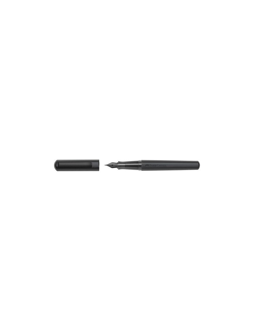 Pluma Faber-Castell Hexo Negro Mate (M)