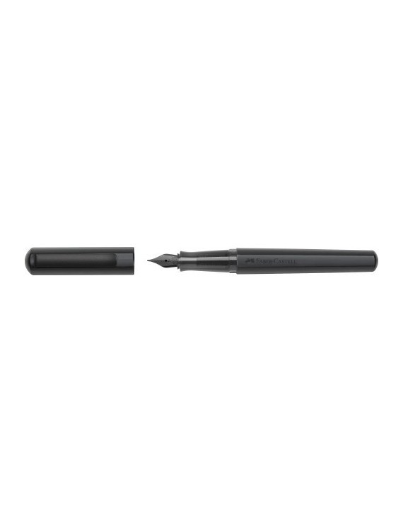 Pluma Faber-Castell Hexo Negro Mate (M)