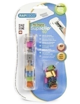 Porta Clips Rapesco  Supaclip 40 Color