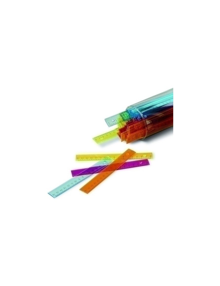 Reglas Faibo Plastico Fluor 16Cm B/100