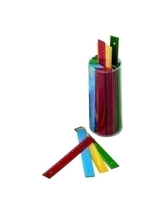 Reglas Faibo Plastico Opacas 16Cm B/100