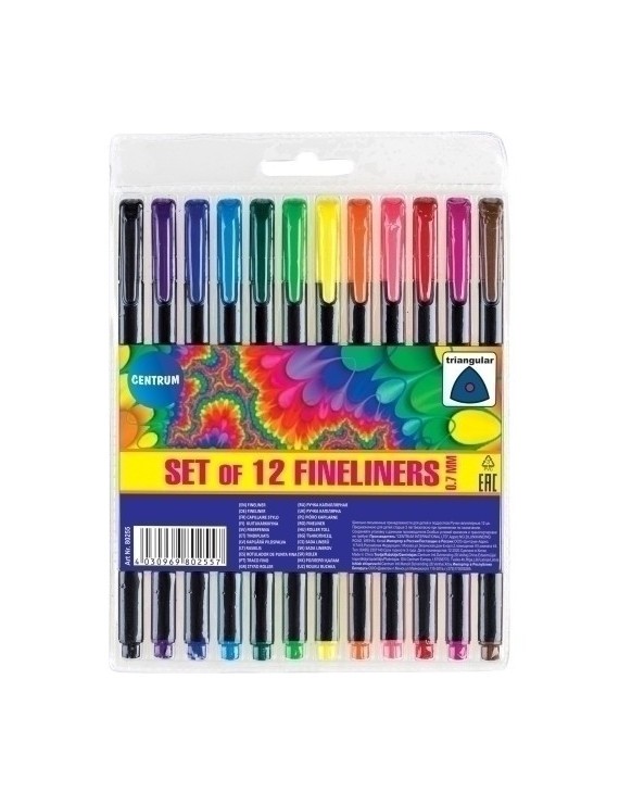 Roller Gel Centrum Fineliners 0.7 B/2