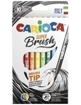 Rotul.Carioca Super Brush Caja 10