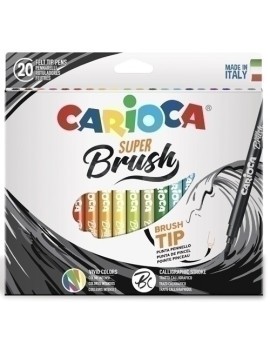 Rotul.Carioca Super Brush Caja 20