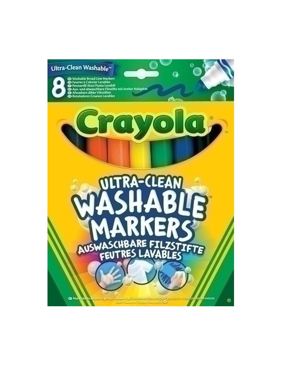 Rotul.Crayola Lavable Grueso Caja  8
