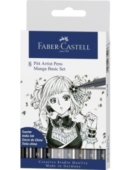Rotul.Faber Pitt Manga Estuche De 8