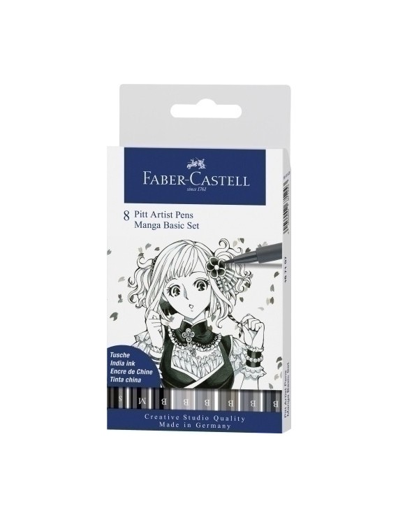 Rotul.Faber Pitt Manga Estuche De 8