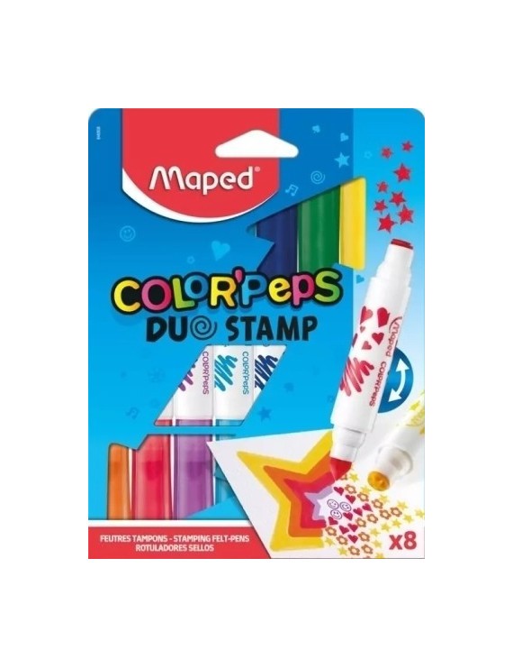 Rotul.Maped Color´Peps Duo Stamp Est.8