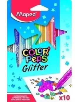 Rotul.Maped Color"Peps Glitter B/10