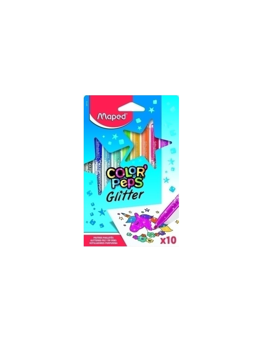 Rotul.Maped Color"Peps Glitter B/10