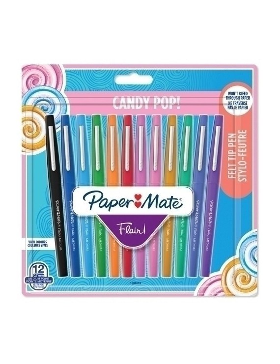 Rotul.Paper Mate Candy Pop Surt.B/12