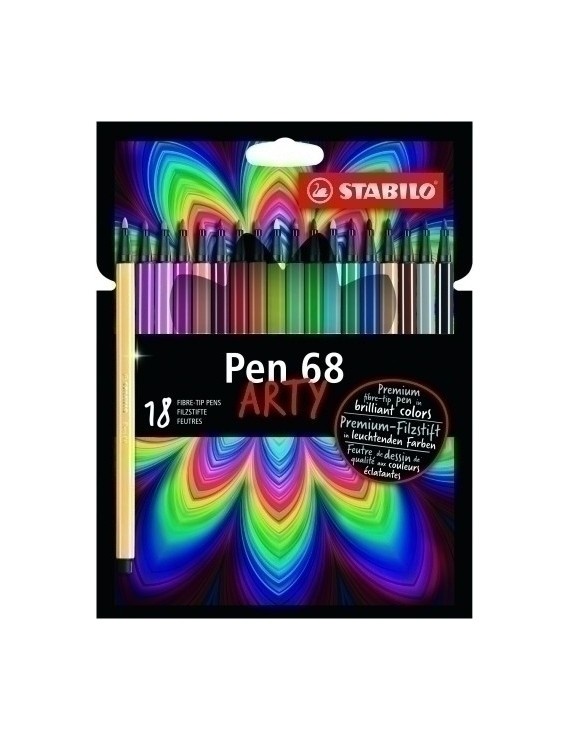 Rotul.Stabilo Pen 68 Arty Line Brush C18