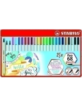 Rotul.Stabilo Pen 68  Brush Caja 25