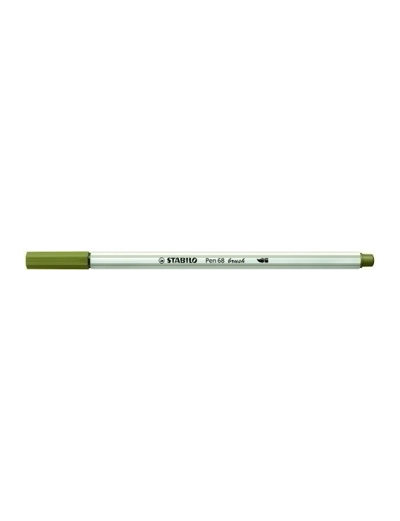 Rotul.Stabilo Pen 68  Brush Verde Musgo