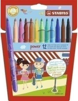Rotul.Stabilo Power 280 Estuche 12