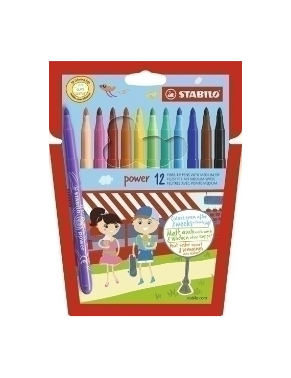 Rotul.Stabilo Power 280 Estuche 12