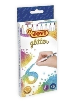 Rotul.Jovi Glitter Caja De 8 Surtid