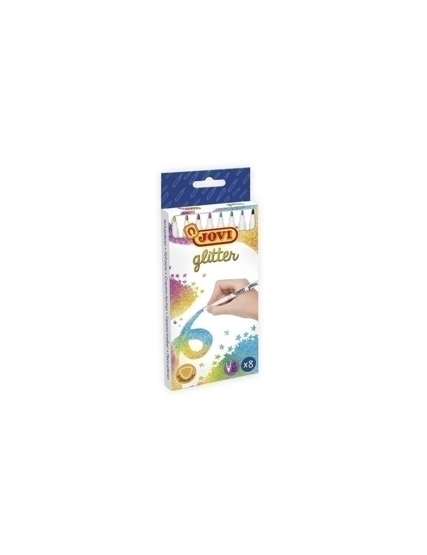 Rotul.Jovi Glitter Caja De 8 Surtid