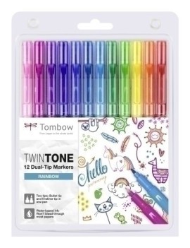 Rotulador Tombow Twintone Arco Iris E.12