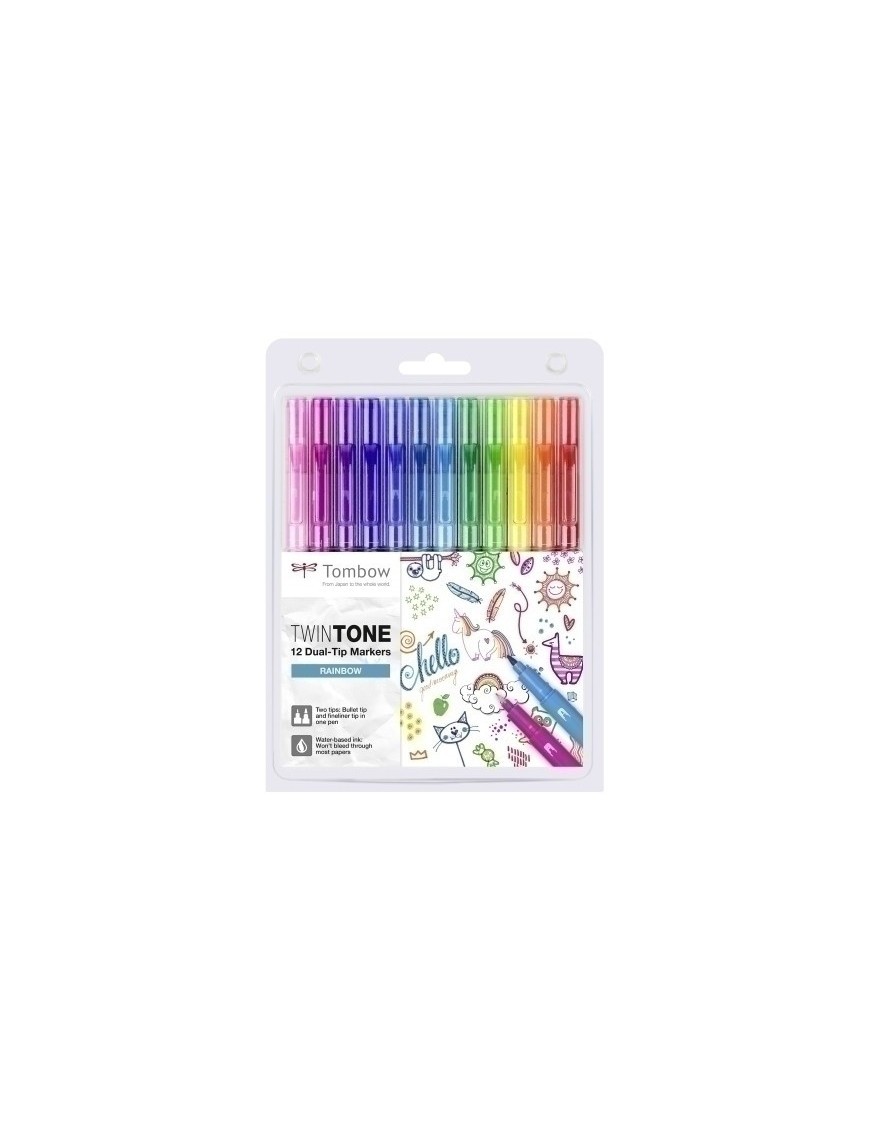 Rotulador Tombow Twintone Arco Iris E.12