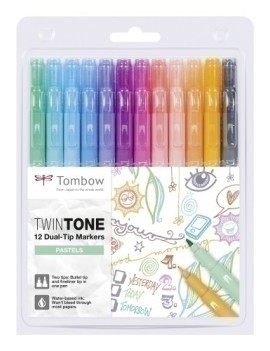 Rotulador Tombow Twintone Pastel E.12