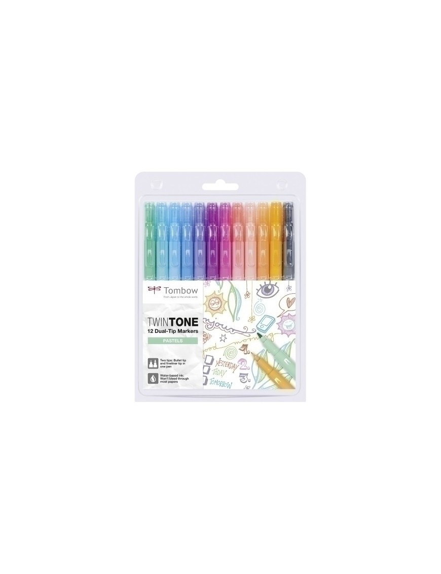 Rotulador Tombow Twintone Pastel E.12