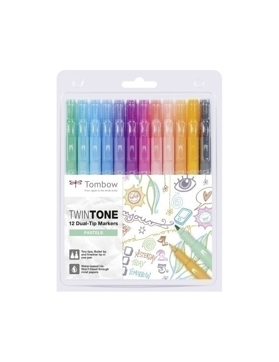 Rotulador Tombow Twintone Pastel E.12