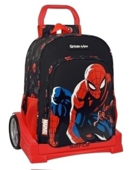 Safta-Spider-Man Mochila Grande C/Carro
