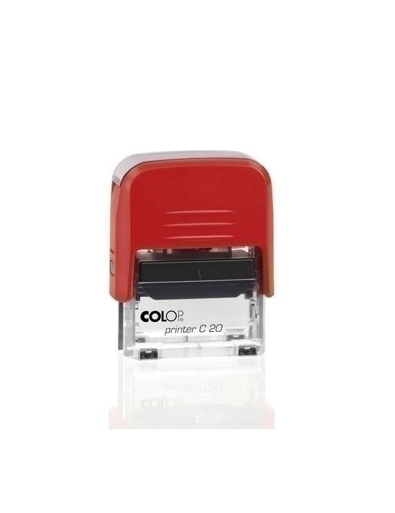 Sello E.A. Colop C20 Cobrado Tinta Roja