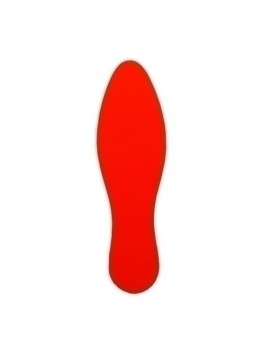 Simbolo Adh. Forma "Huella" Rojo B/10