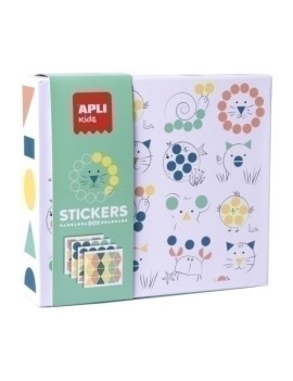 Stickers Game Caja Carton Animales
