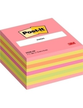 Taco Notas Post-It Cubo 450 H.Rosa Neon