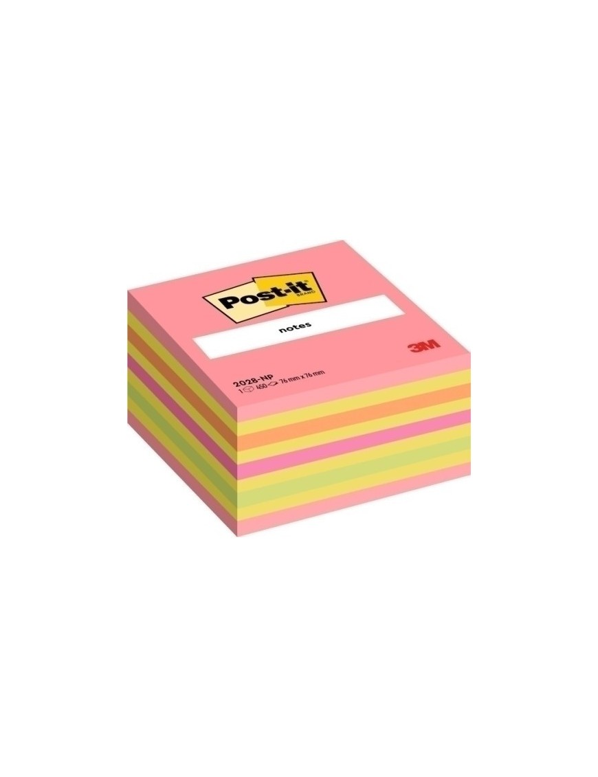 Taco Notas Post-It Cubo 450 H.Rosa Neon